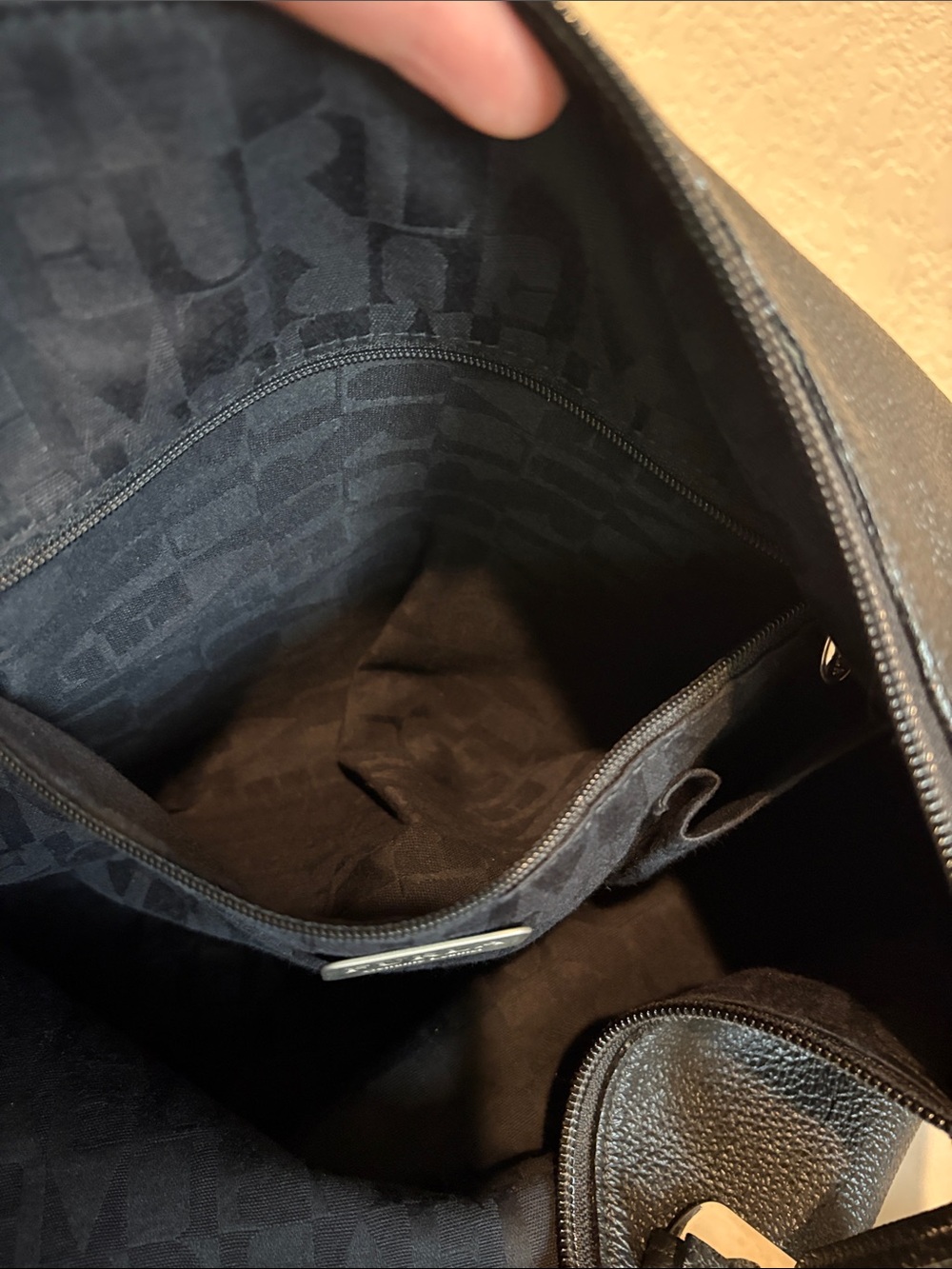 Black Leather Hobo Bag — Bag Charm Included - Picture 6 of 13